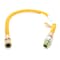 Thrifco Plumbing 5/8 Inch OD X 1/2 Inch ID, 1/2 Inch MIP x 1/2 Inch FIP 36 Inch  SS Gas Connector W/ EFV 4408695 - alternate 2